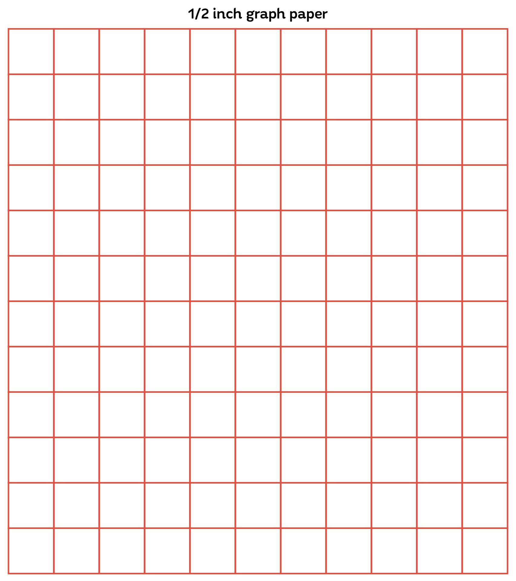 Free Printable Graph Paper 1 2 Inch_45922