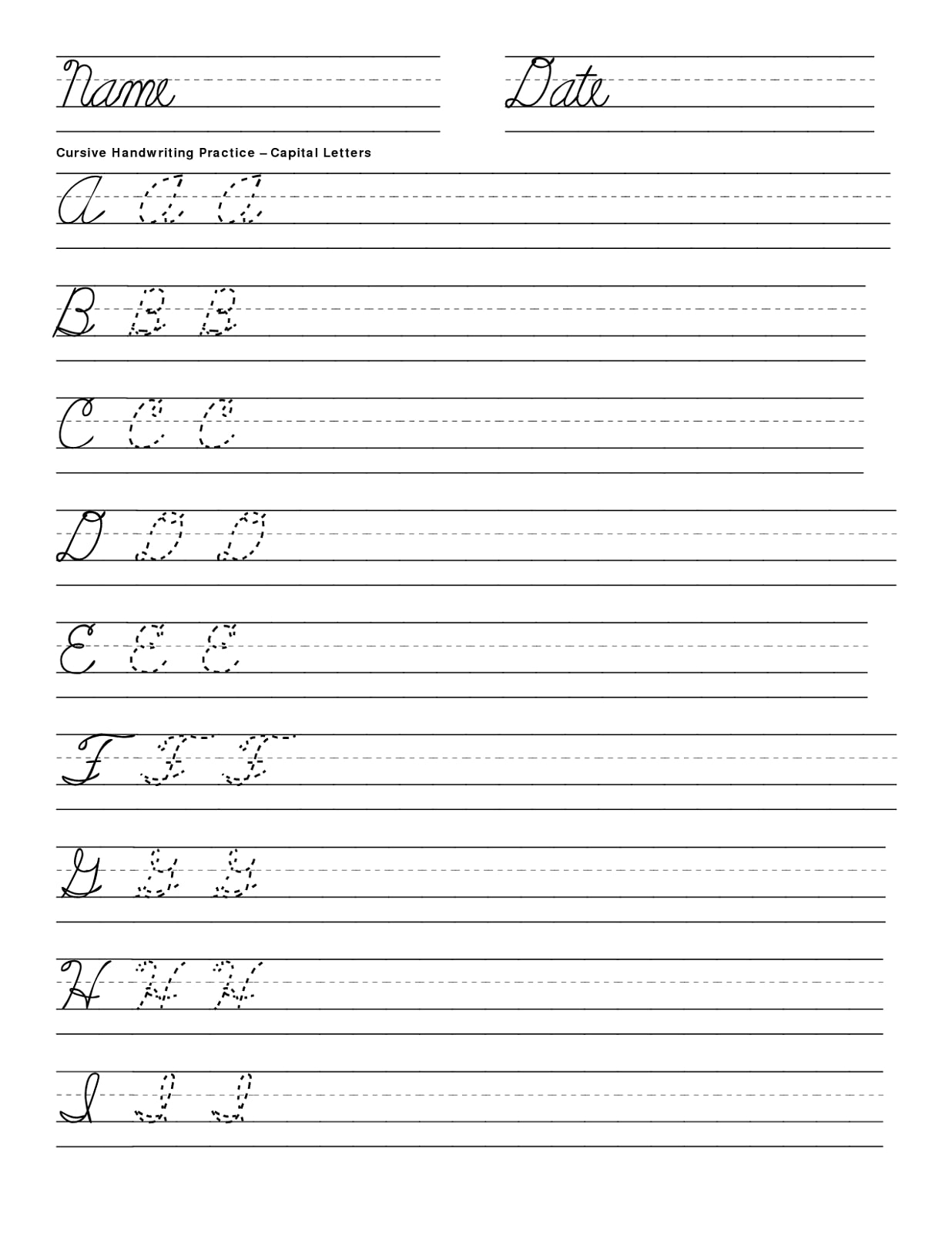 Free Printable Handwriting Sheets Printable_25661