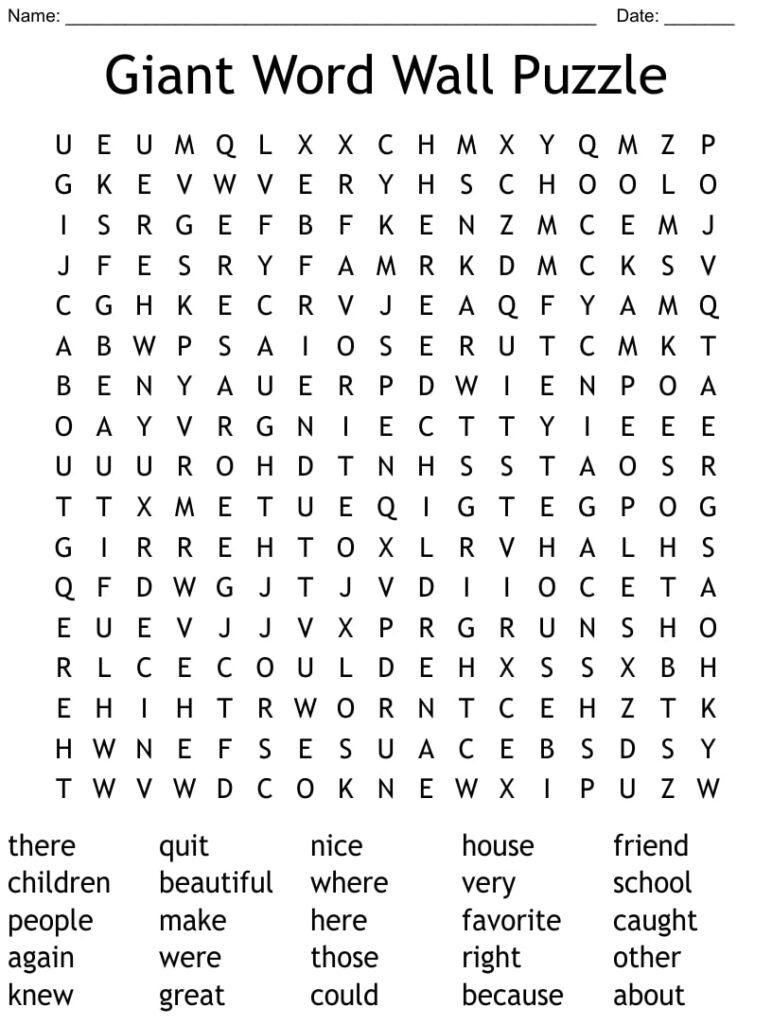 Jumbo Word Search Printable Puzzles Printable JD