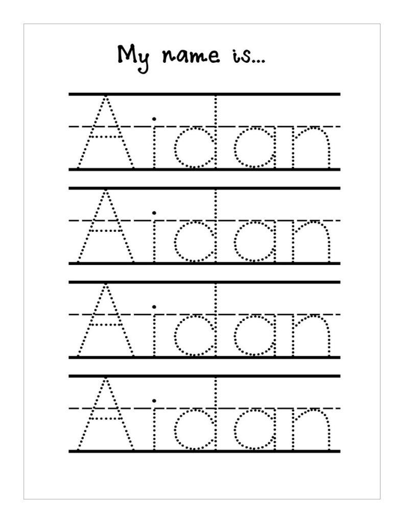 Name Practice Worksheets Free Printable - Printable JD