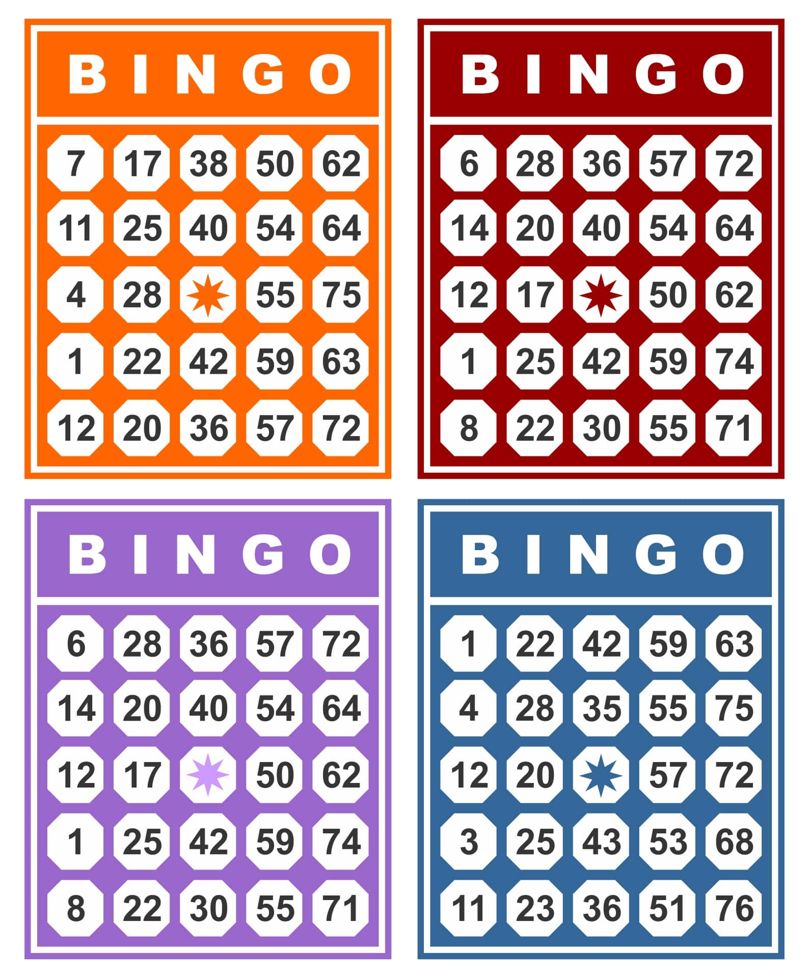 Printable Bingo Cards Free - Printable JD