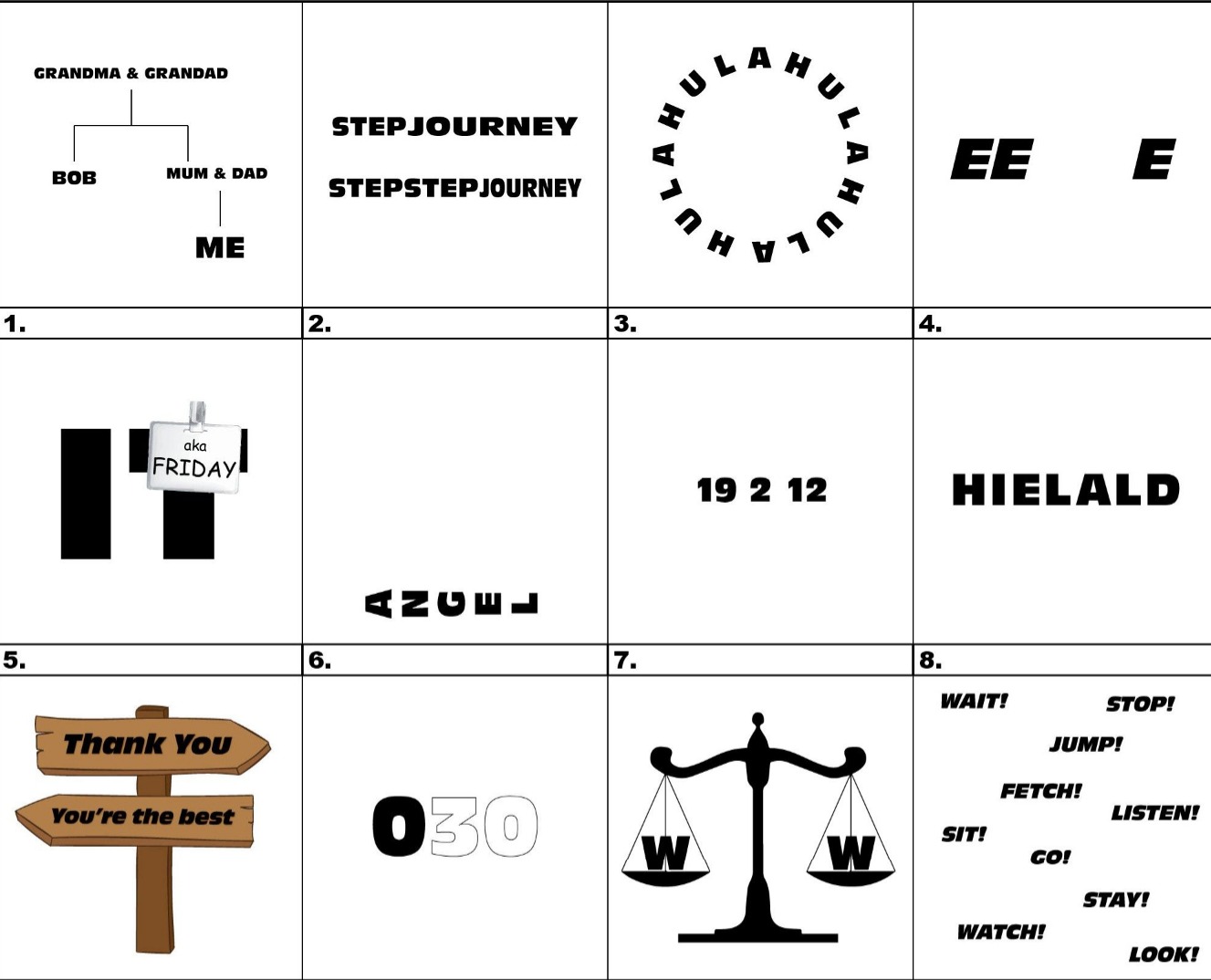 Printable Dingbat Puzzles With Answers_24775