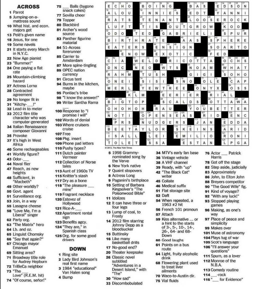 Printable Frank Longo Sunday Crossword Puzzles_84152