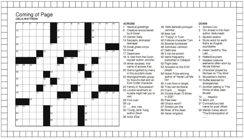 Printable People Magazine Crossword Puzzles Printable JD