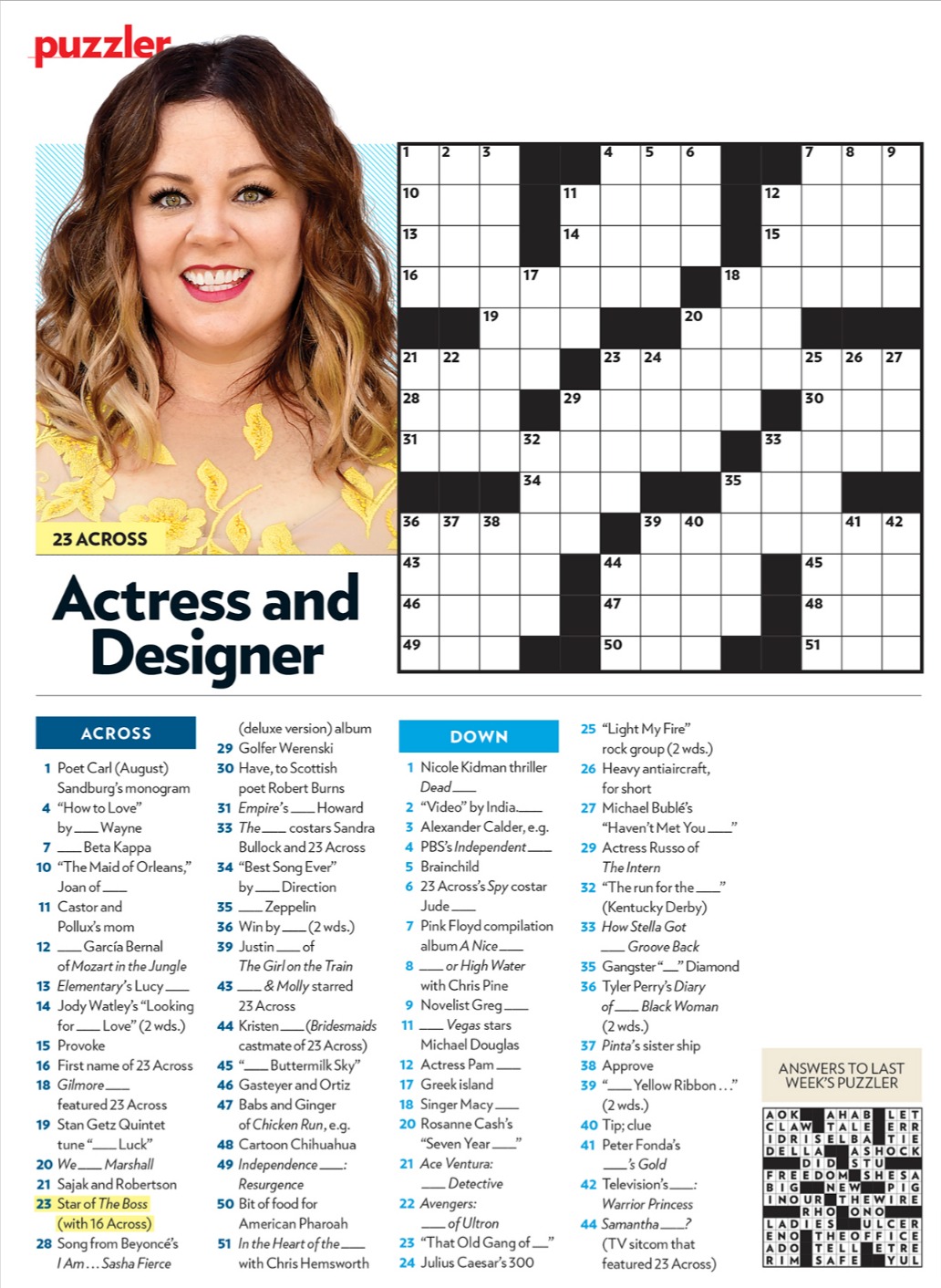 Printable People Magazine Crossword Puzzles - Printable JD