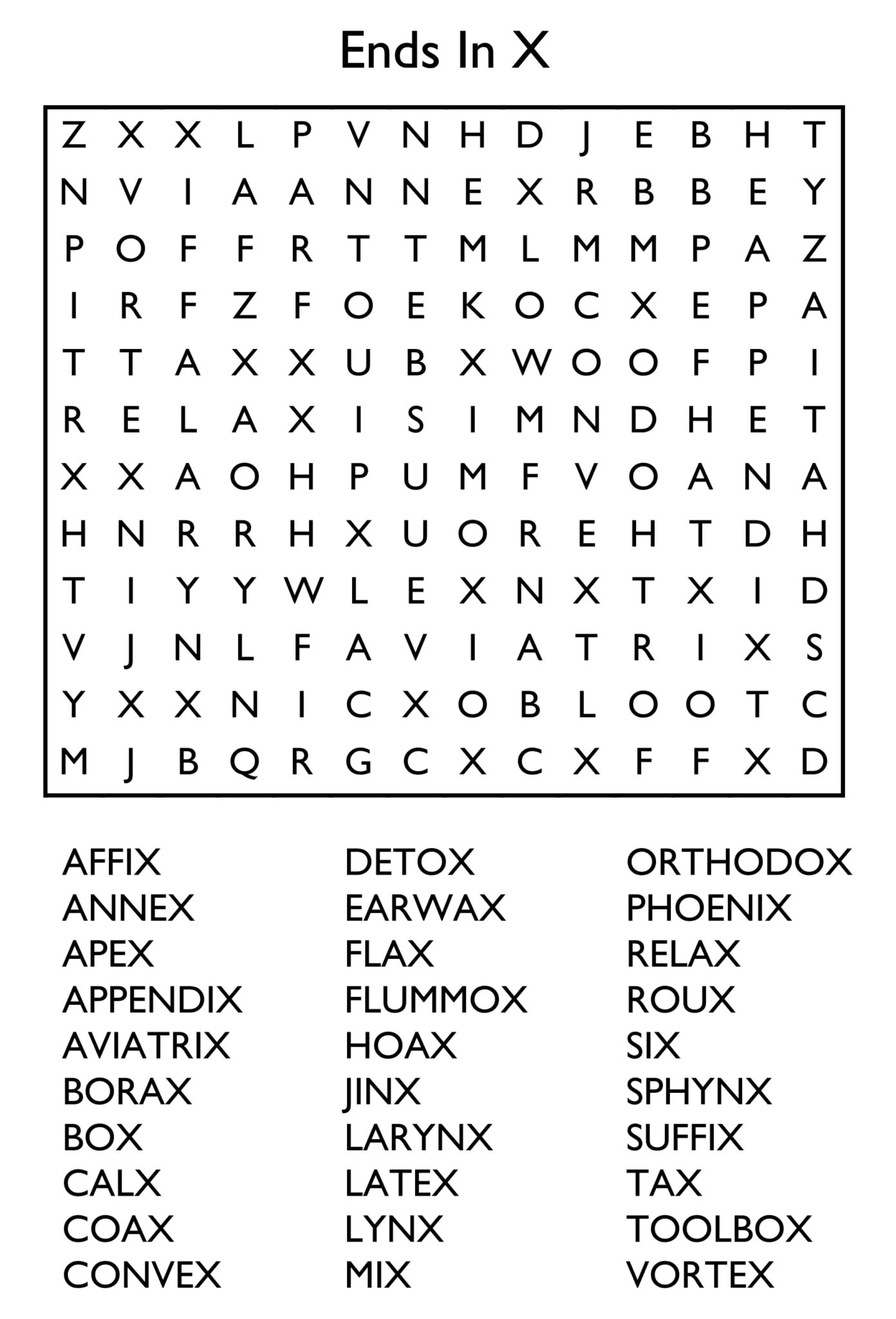 Printable Senior Word Search Puzzles - Printable JD