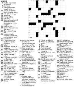Printable Adult Crossword Puzzles To Print_26336