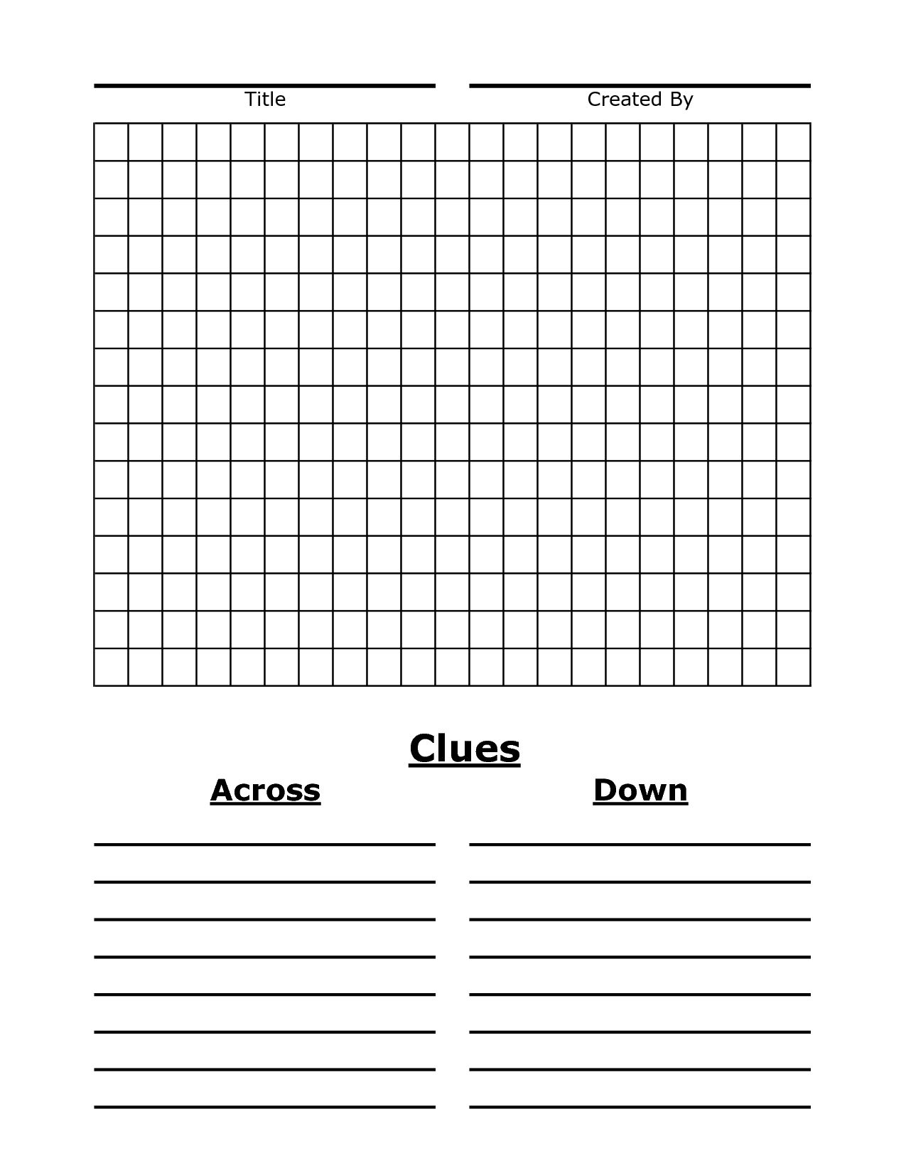 Printable Blank Crossword Grid_93027