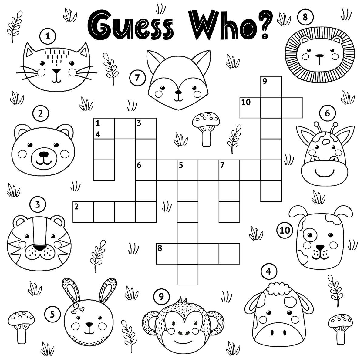 Printable Children's Crossword Puzzles