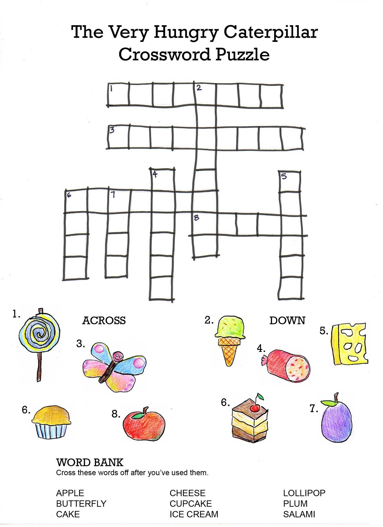 Printable Children's Crossword Puzzles