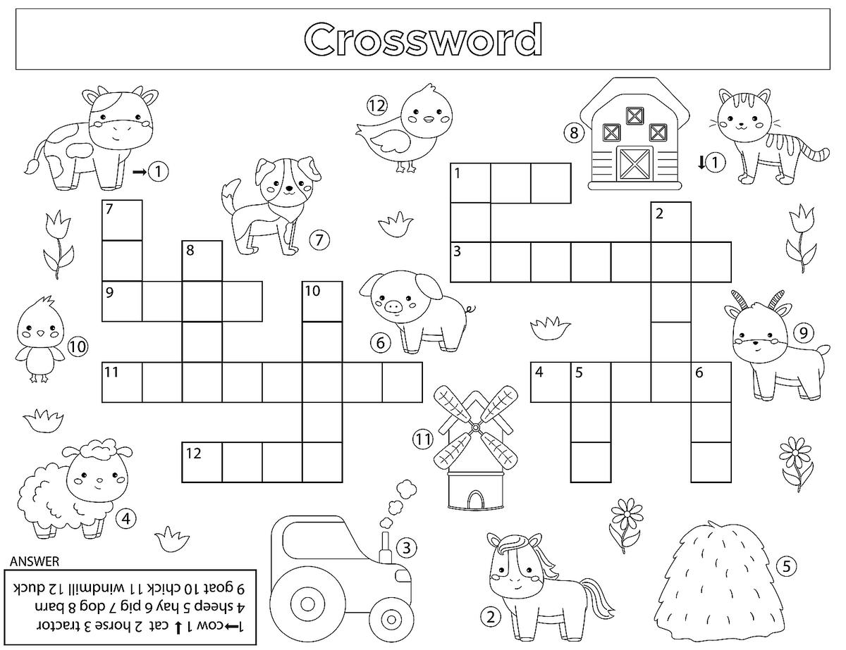 Printable Children's Crossword Puzzles