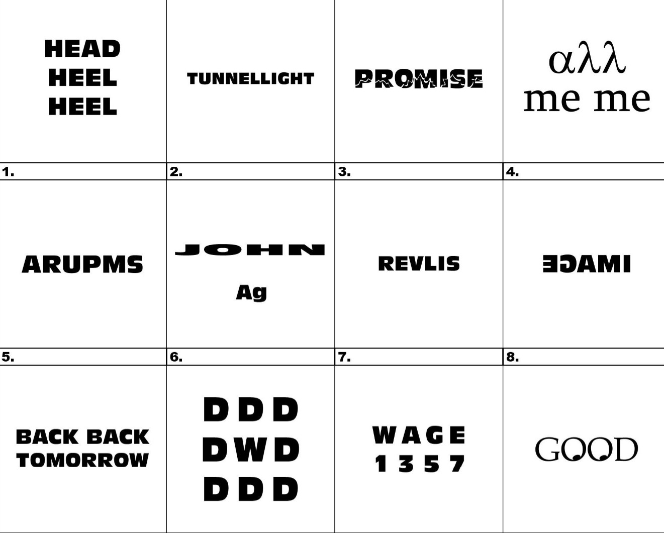 Printable Dingbats For Kids With Answers_93210