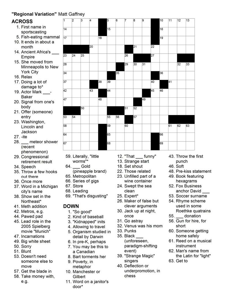 Printable Frank Longo Crossword Puzzles Free_52636