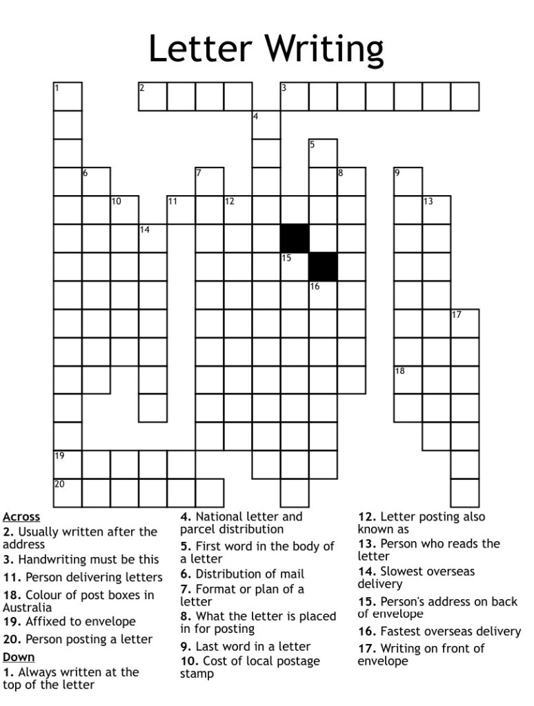Printable globe and mail crossword printable jd