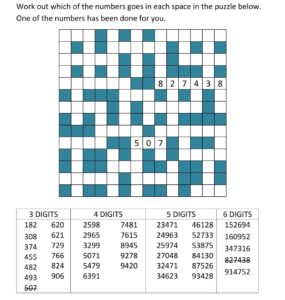 Printable Number Fill In Puzzles_92548
