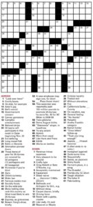 Printable Wall Street Journal Crossword Contest_85226