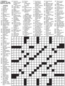 Printable Washington Post Crossword Daily Crossword