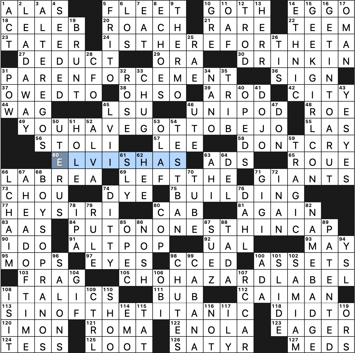 Printable Washington Post Crossword Daily Crossword Printable JD