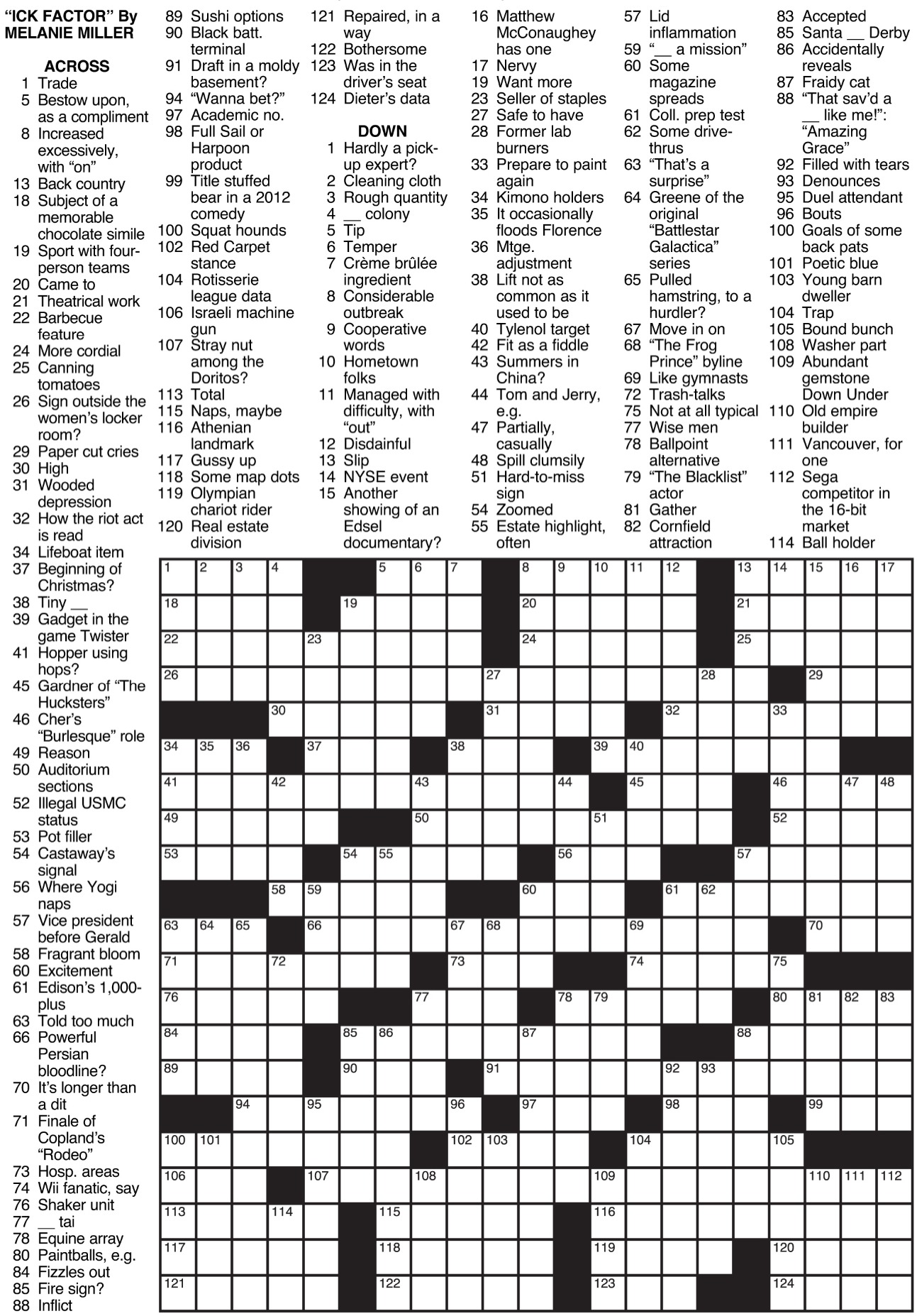 Printable Chicago Tribune Crossword