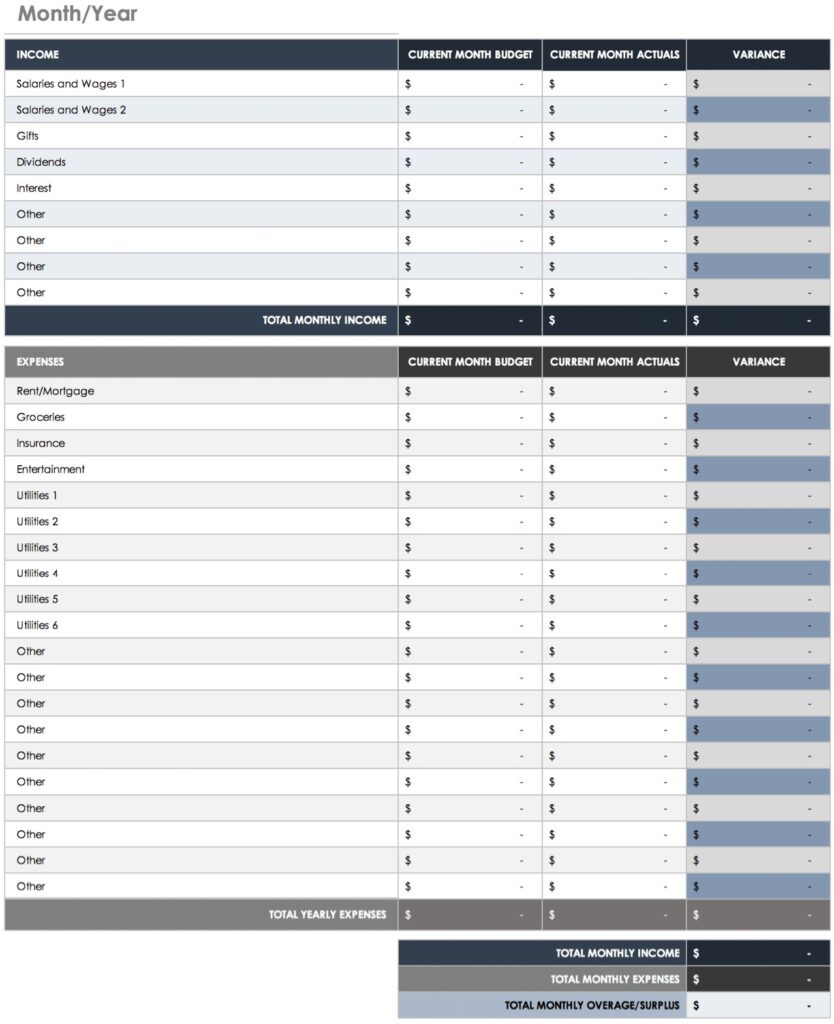 Printable Christian Budget Template - Printable JD