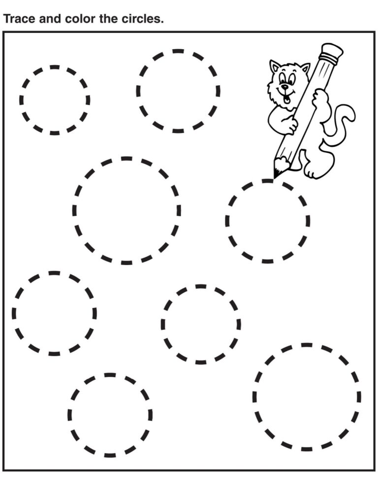 Printable Circle Tracing