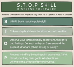 Printable DBT Stop Skill - Printable JD