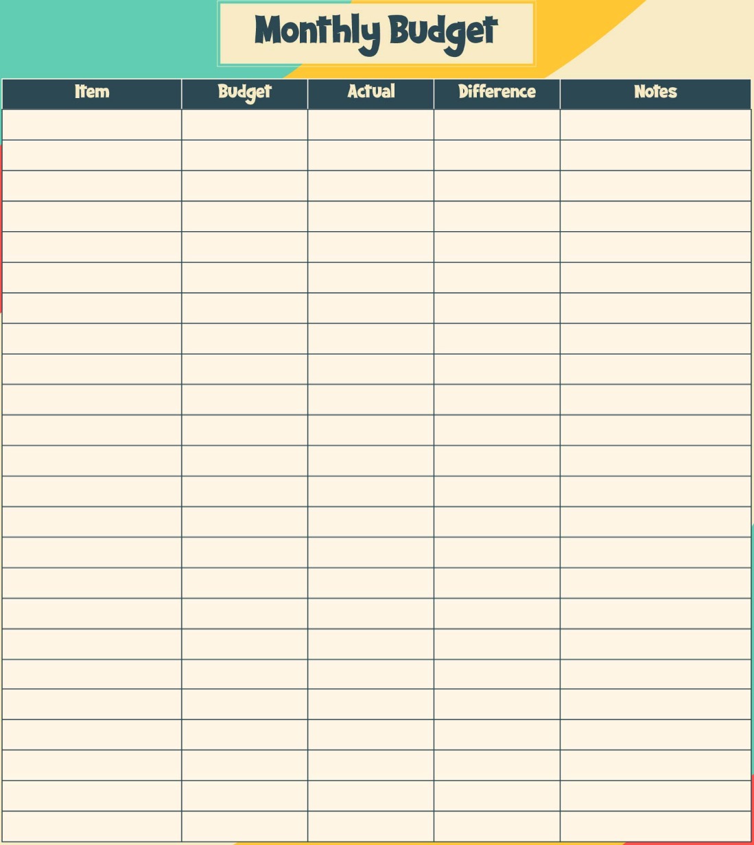 Printable Dave Ramsey Budget Worksheet