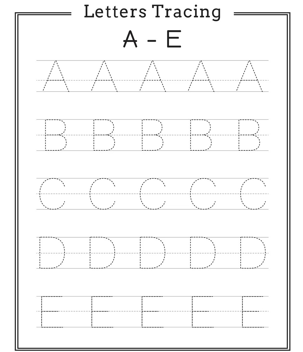 Printable Free Alphabet Tracing Worksheets - Printable JD