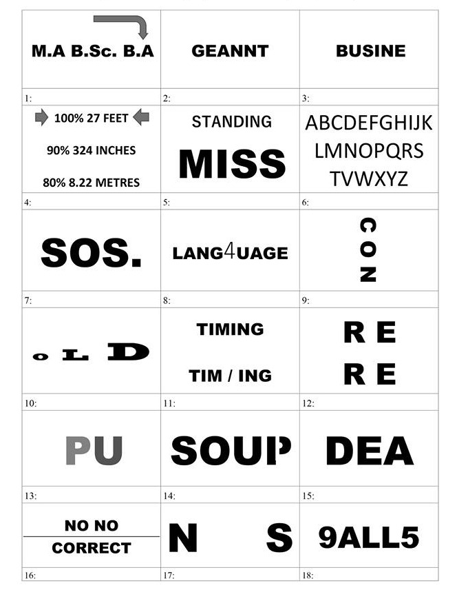 Printable Free Dingbats Quiz To Print