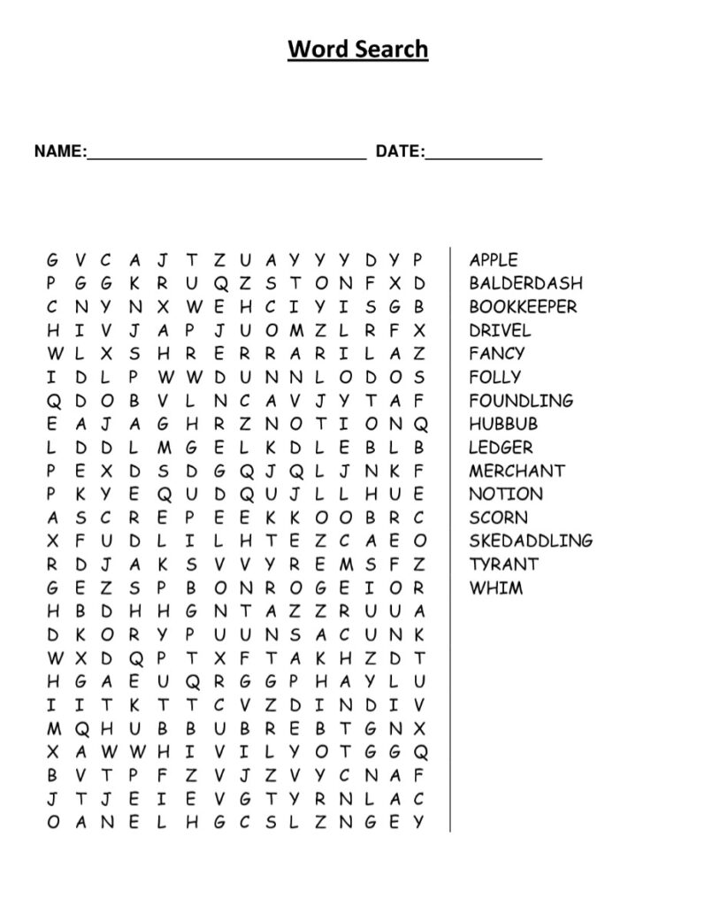 Printable Free Large Print Word Puzzles Printable JD