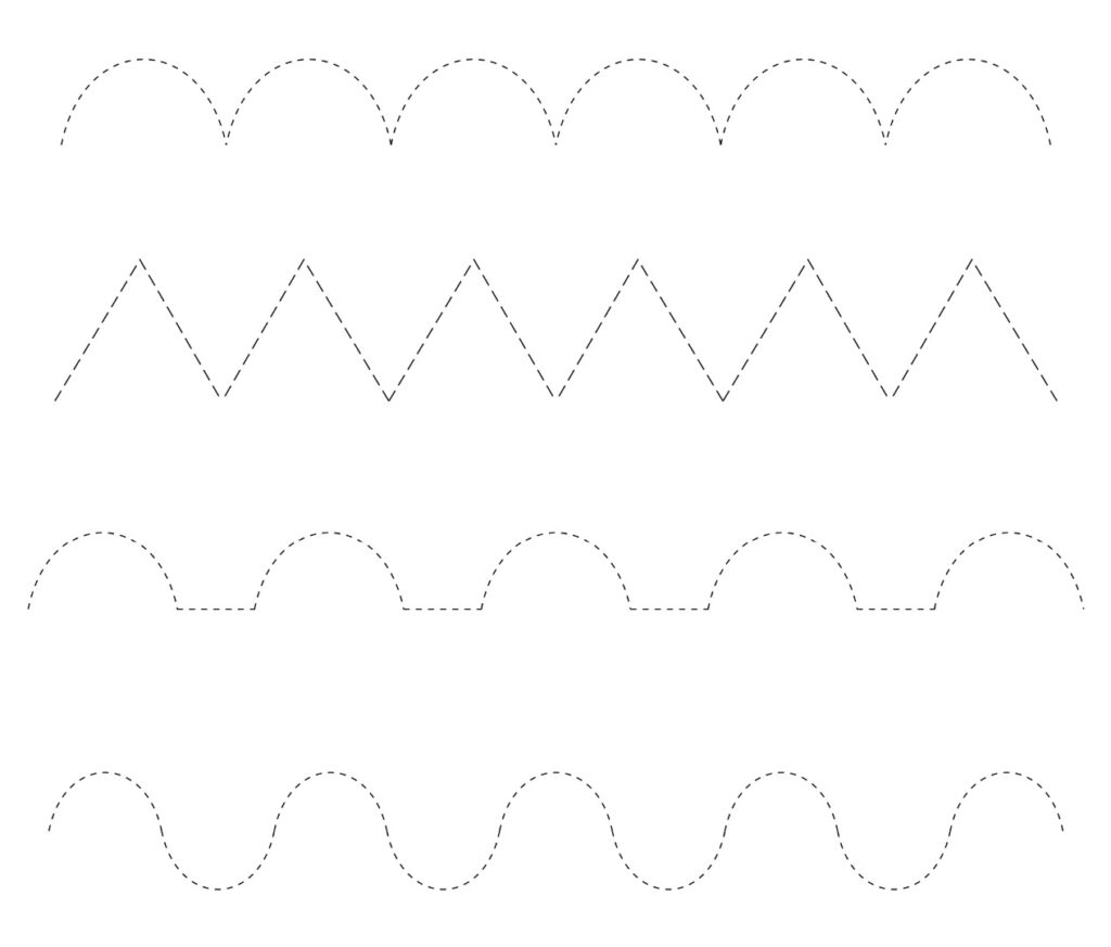 Printable Free Line Tracing Patterns In - Printable JD