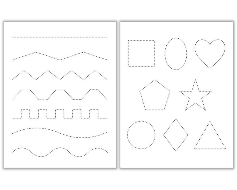 Printable Free Line Tracing Patterns In - Printable JD