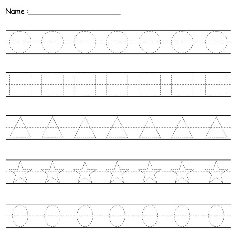 Printable Free Line Tracing Patterns In Printable JD