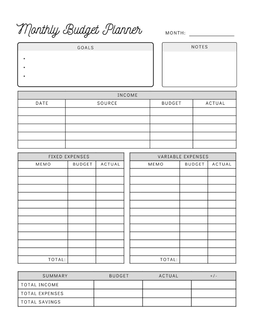 Printable Gail Vaz Oxlade Budget Worksheet