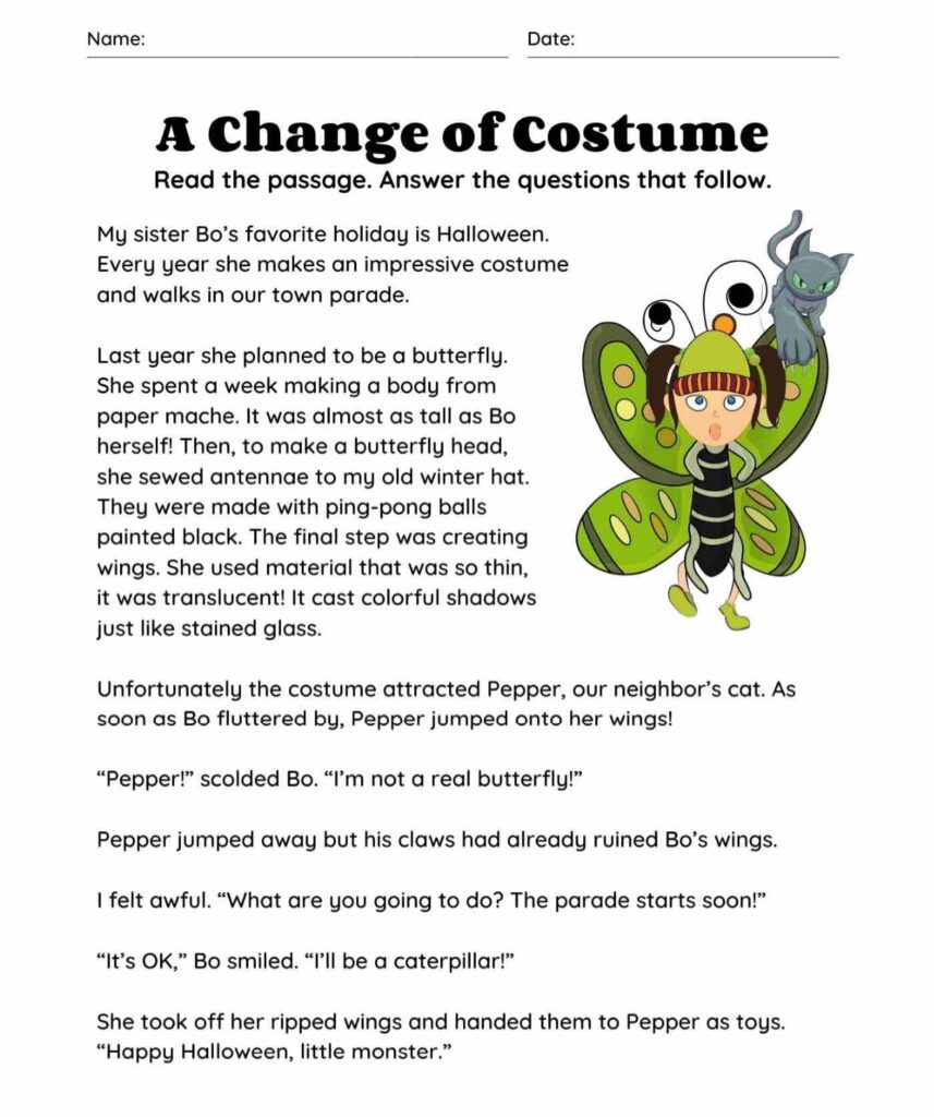 Printable Grade 2 Comprehension Worksheets - Printable JD