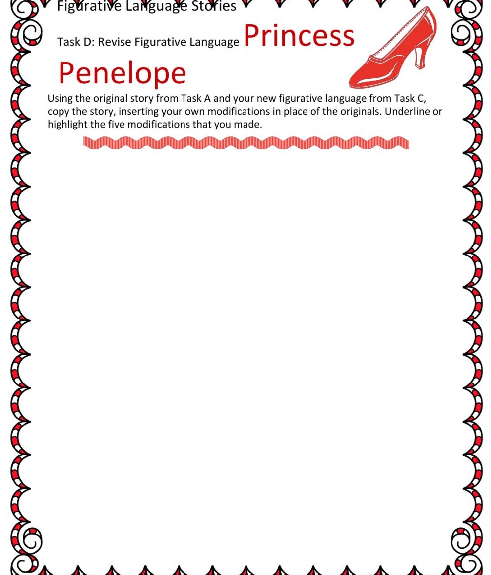 Printable Princess Penelope Worksheet