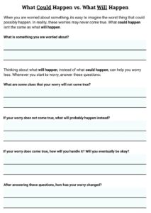 Free Printable Coping Skills Worksheets For Adults