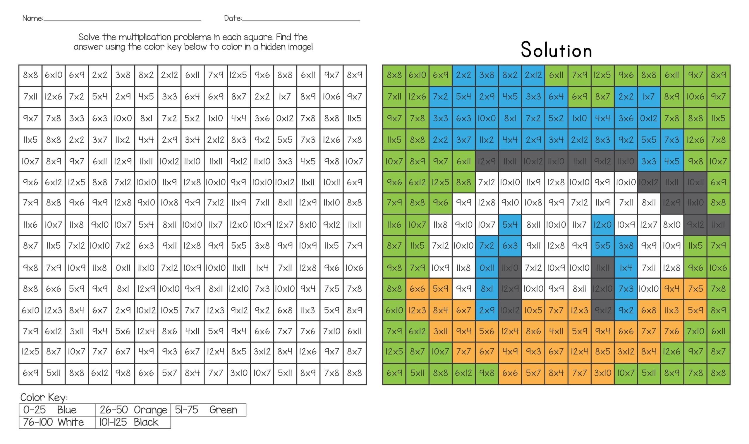 Mystery Color By Number Free Printables Pdf