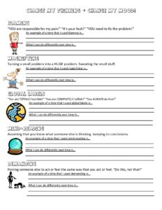 Printable Anger Management Worksheets For Teens