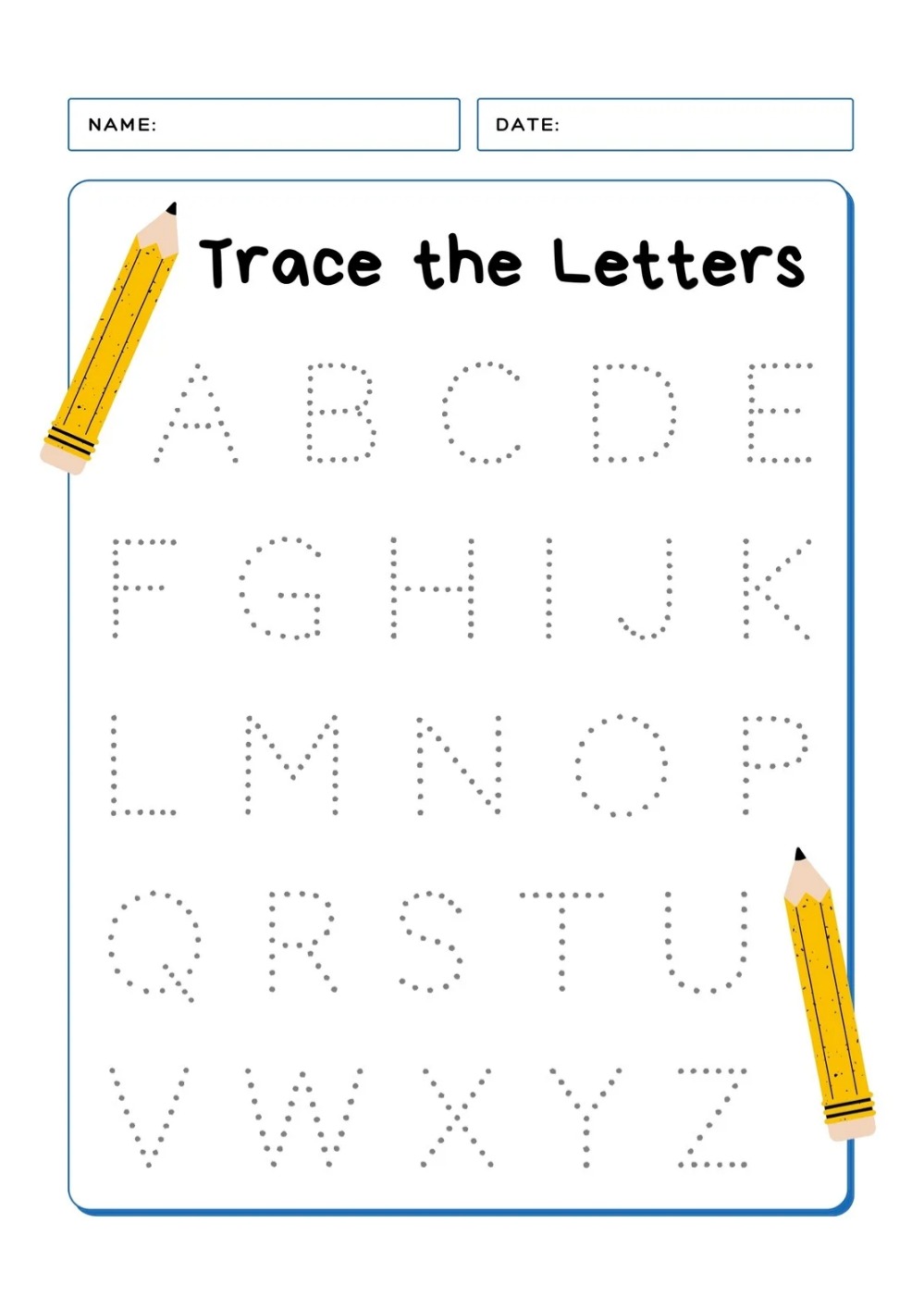 Printable Free Editable Traceable Worksheets