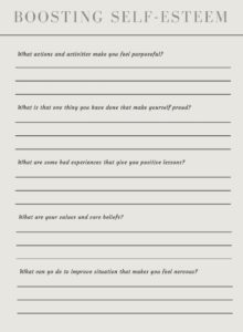 Printable Self-Esteem Worksheets - Printable JD