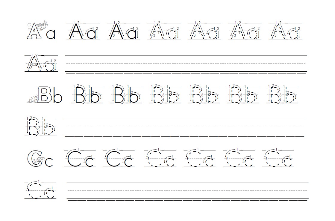 Printable Writing Practice Exercises Kindergarten